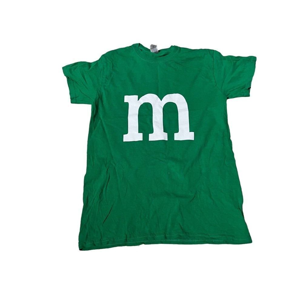 Green M&M's Cotton T-shirt Gildan